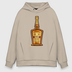 Мужское худи оверсайз Brandy bottle