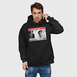 Толстовка оверсайз мужская Have you seen this man - Gabe Newell meme, цвет: черный — фото 2