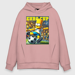 Мужское худи оверсайз Euro cup - Bart Simpson