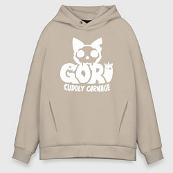 Мужское худи оверсайз Goro cuddly carnage logo