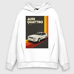 Мужское худи оверсайз Audi Quattro автомобиль