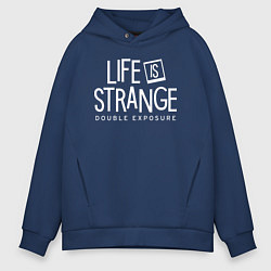 Мужское худи оверсайз Life is strange double exposure logo