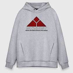 Мужское худи оверсайз Skynet - cyberdyne