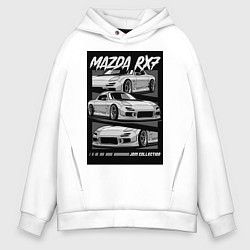 Мужское худи оверсайз Mazda rx-7 JDM авто