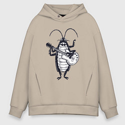 Мужское худи оверсайз Таракан гитарист