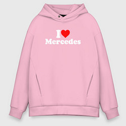 Мужское худи оверсайз I love Mercedes