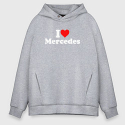 Мужское худи оверсайз I love Mercedes