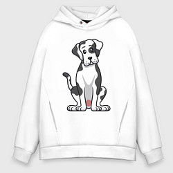 Мужское худи оверсайз Милый дог