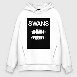 Толстовка оверсайз мужская Swans Filth, цвет: белый