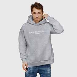 Толстовка оверсайз мужская Black smorodina, цвет: меланж — фото 2