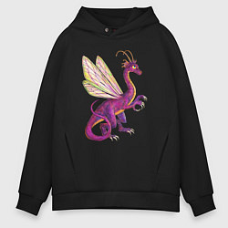 Толстовка оверсайз мужская HOMM3 Faerie Dragon, цвет: черный