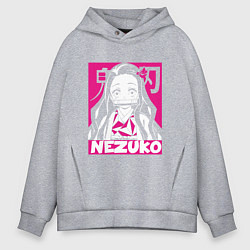 Мужское худи оверсайз Клинок рассекающий демонов Незуко Nezuko