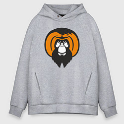Мужское худи оверсайз Орангутан