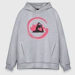 Мужское худи оверсайз Lotus yoga