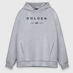Толстовка оверсайз мужская BTS Golden, цвет: меланж