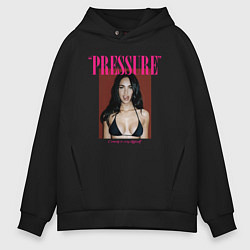 Толстовка оверсайз мужская Pressure Megan Fox, цвет: черный