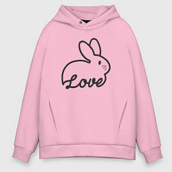 Мужское худи оверсайз Bunny lover