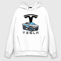 Мужское худи оверсайз Tesla сybertruck Elon Musk