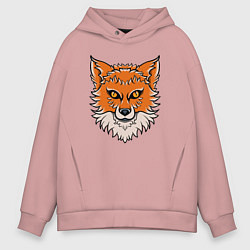 Мужское худи оверсайз Милая лисица