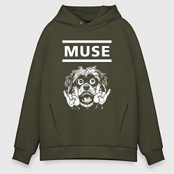 Мужское худи оверсайз Muse rock dog