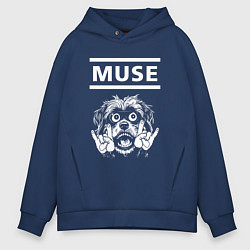 Мужское худи оверсайз Muse rock dog