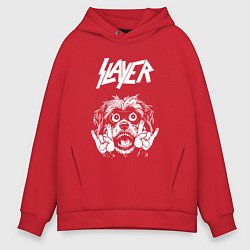 Мужское худи оверсайз Slayer rock dog
