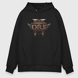 Мужское худи оверсайз Path of exile 2 logo