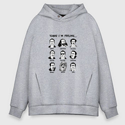 Мужское худи оверсайз Today Im feeling