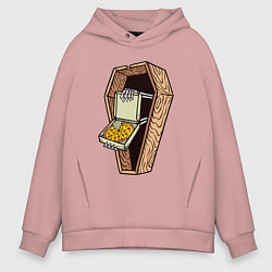 Мужское худи оверсайз Dead pizza