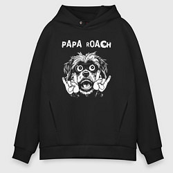 Мужское худи оверсайз Papa Roach rock dog