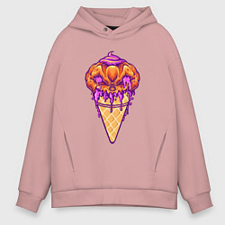 Мужское худи оверсайз Halloween ice cream