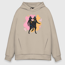 Мужское худи оверсайз Танец лисичек