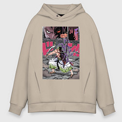 Мужское худи оверсайз Ван-Пис Зоро Ророноа техника