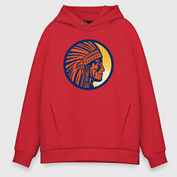 Мужское худи оверсайз Воин индеец