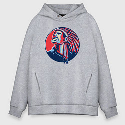 Мужское худи оверсайз Гордый апачи