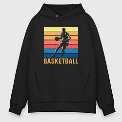 Мужское худи оверсайз Basketball lettering