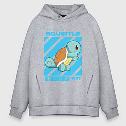 Мужское худи оверсайз Покемоны Сквиртл Squirtle