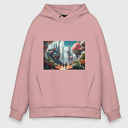 Мужское худи оверсайз Планета фантастика