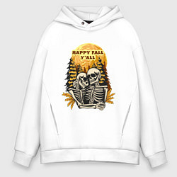 Мужское худи оверсайз Пара скелетов