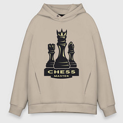 Мужское худи оверсайз Chess master