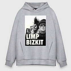 Толстовка оверсайз мужская Limp Bizkit all, цвет: меланж