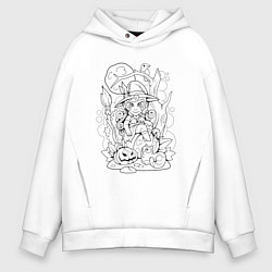 Мужское худи оверсайз Милая маленькая ведьма