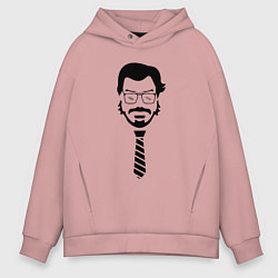 Мужское худи оверсайз Профессор - бумажный дом