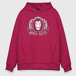 Толстовка оверсайз мужская Money heist bad ass, цвет: маджента
