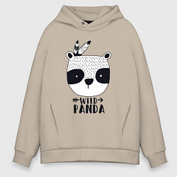 Мужское худи оверсайз Wild panda