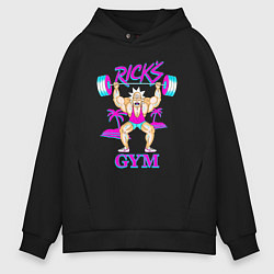 Толстовка оверсайз мужская Ricks GYM, цвет: черный