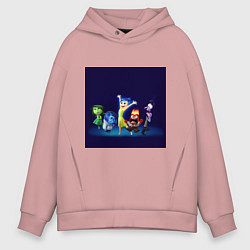 Мужское худи оверсайз Все эмоции персонажи мультфильм головоломка