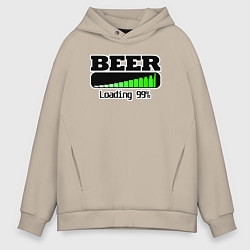 Мужское худи оверсайз Beer loading
