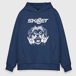 Мужское худи оверсайз Skillet rock dog