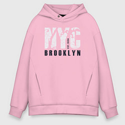 Мужское худи оверсайз NYC - Brooklyn